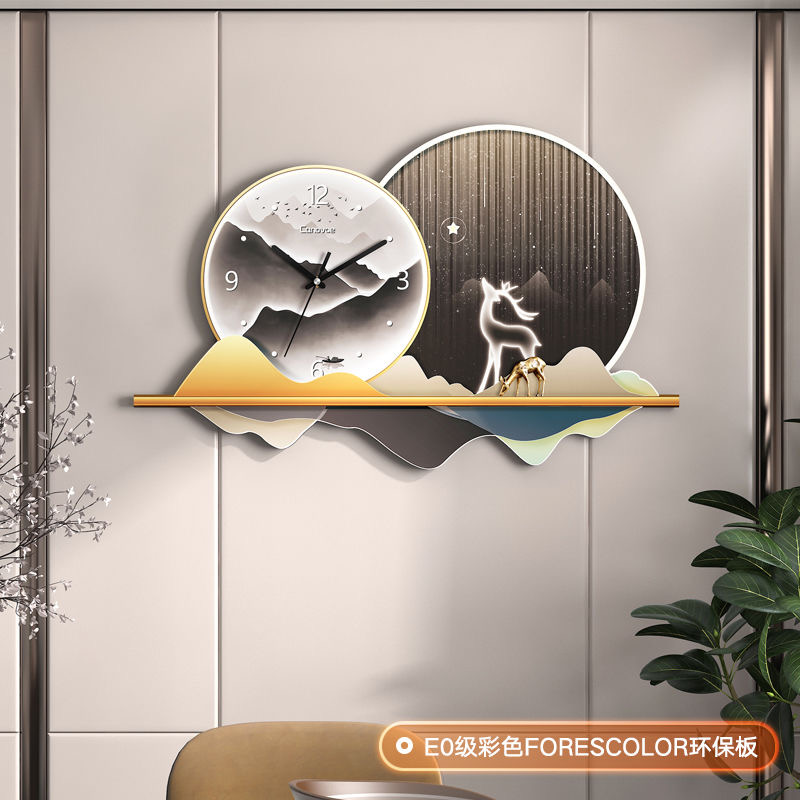 Landscape Clock 62X39 CM 2 Environmentally friendly material no need for punching